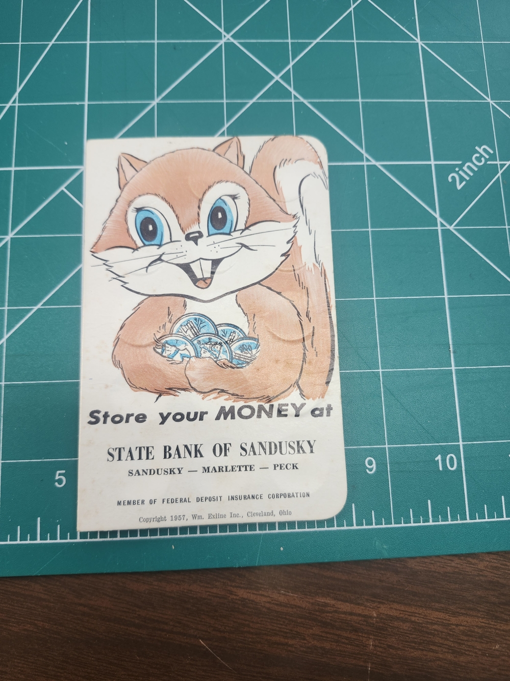 Vintage Money Savings Card